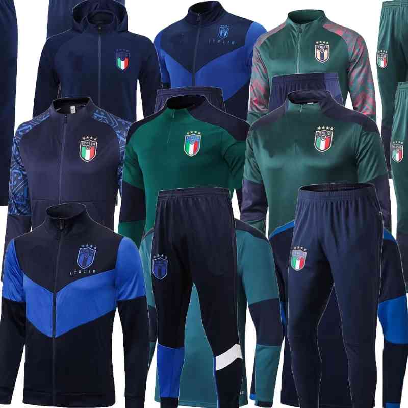 

Men' suits Italy Verratti Jorginho Men Soccer Jacket Tracksuit Belotti Adult Long Zipper Training Sets, Beige