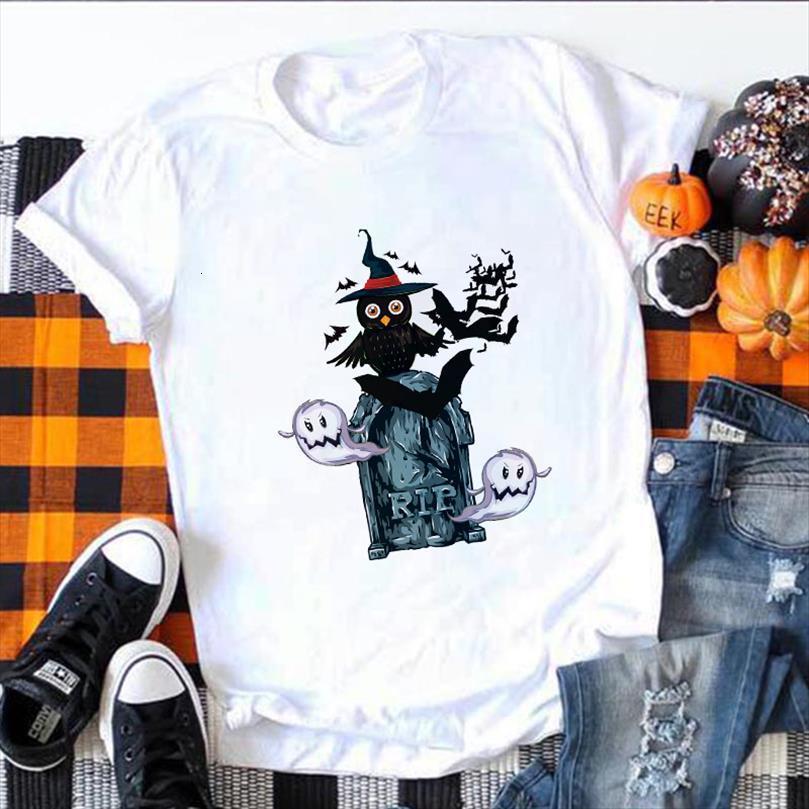 

harajuku aesthetics white and men t shirts women fashion casual halloween print short sleeve female camiseta mujer, White;black