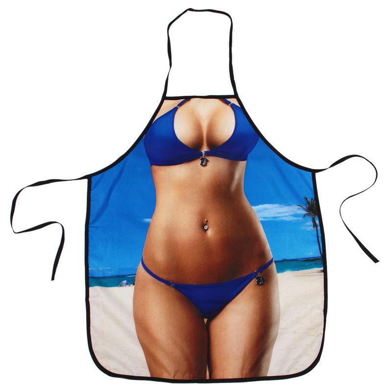 

Aprons Sexy Kitchen Apron Funny Creative Cooking For Men Women Girlfirend Boyfriend Christmas Birthday Gifts (Beach Bikini)
