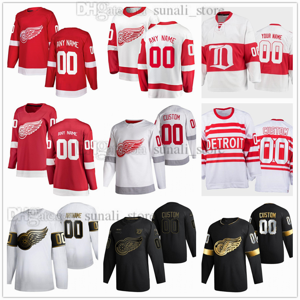 

Stitched Custom Hockey 9 Gordie Howe Jerseys 71 Dylan Larkin 27 Anthony Mantha 59 Tyler Bertuzzi 92 Vladislav Namestnikov 15 Jakub Vrana 17 Filip Hronek 90 Joe Veleno, Men red