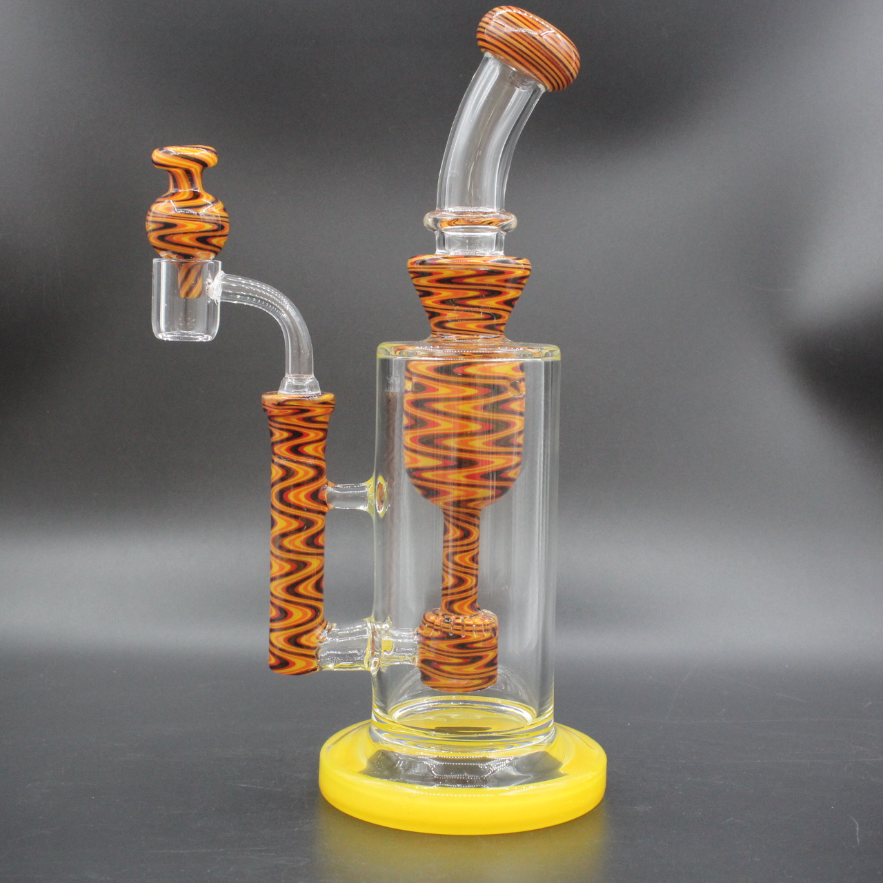 

2021 bongs mobius recycler water pipe glass bong smoking 12.5 inches 14 MM joint