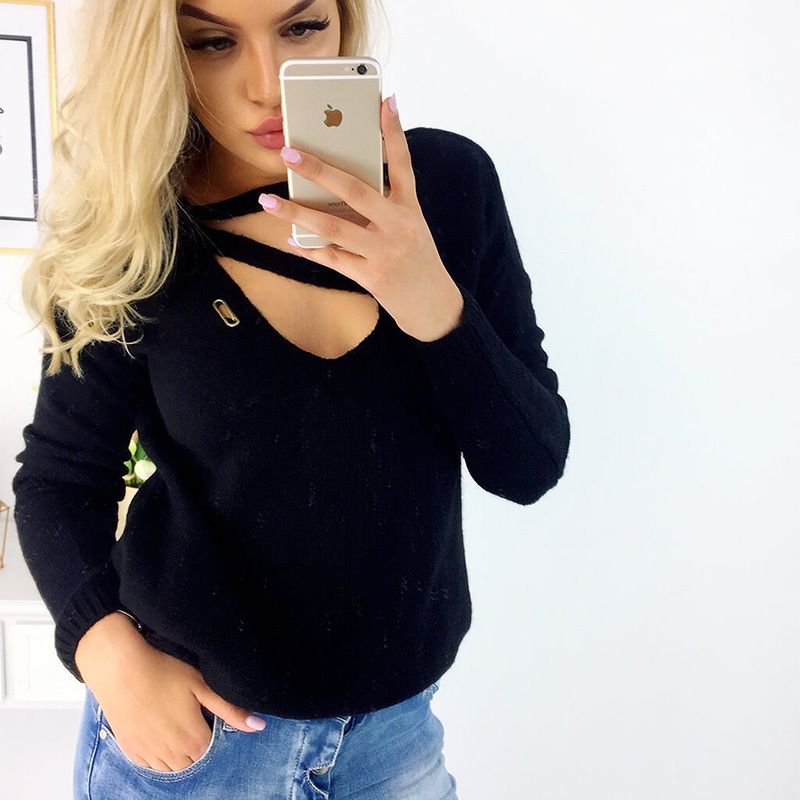 

Autumn Winter Knitted Sweaters Women Loose Sweater Women Pullovers Jumper V-neck Long Sleeves Female Sweaters Femme Tops 210518, Pink