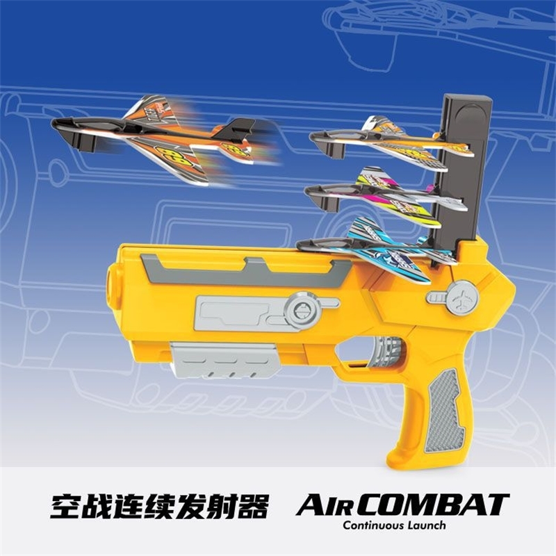 

jitter nets red air battle tiktok, outdoor ejection, rifle, foam, continuous shooter, throwing model plane toy