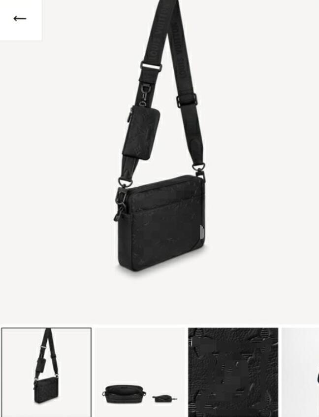 

Brand Classic designer 2022 new fashion Men messenger bags cross body bag school bookbag shouldER handbags man purse hot sell, Black
