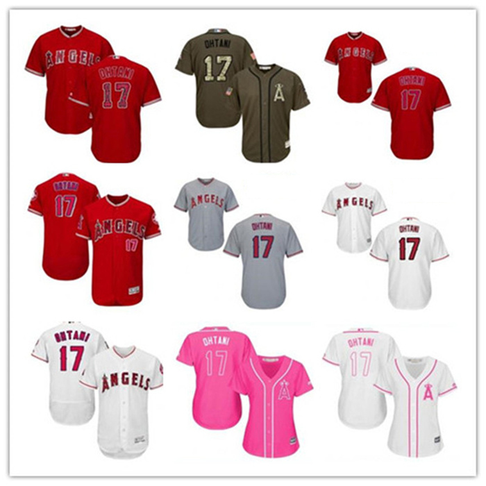

men women youth Shohei 17 Ohtani baseball jerseys Los Angeles Angel Replica Blue Alternate Cool Base Baseball Wear, Blue;black