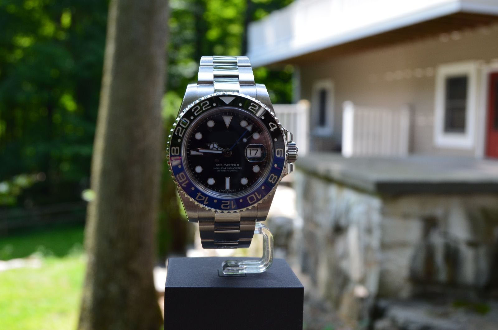 

Mens Top Quality Watch BpFactory 40mm Gmt BATMAN 116710blnr Blue Luminescent Ceramic 2813 Movement Mechanical Automatic Mens Watches/Original box certificat