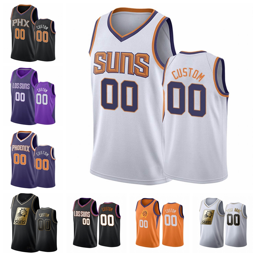 

2020-21 Phoenix Suns MEN Custom Orange Statement Women Youth Basketball Jersey S-6XL, Black