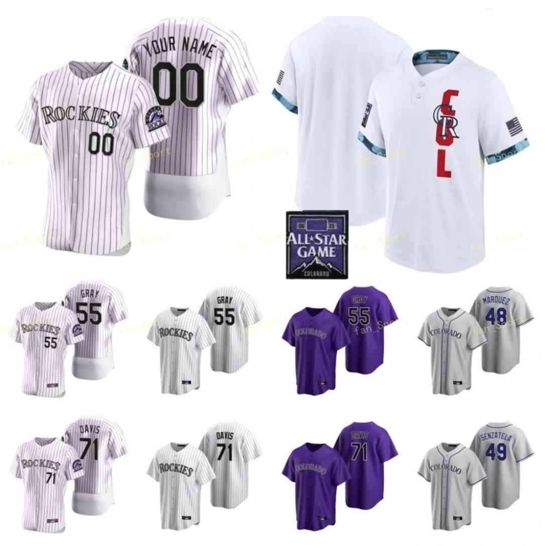 

Men Women Youth 2021 All-Star Game Baseball Jerseys 18 Matt Adams 62 Yency Almonte 52 Daniel Bard 19 Charlie Blackmon 51 Ben Bowden Custom Stitched, Blue;black