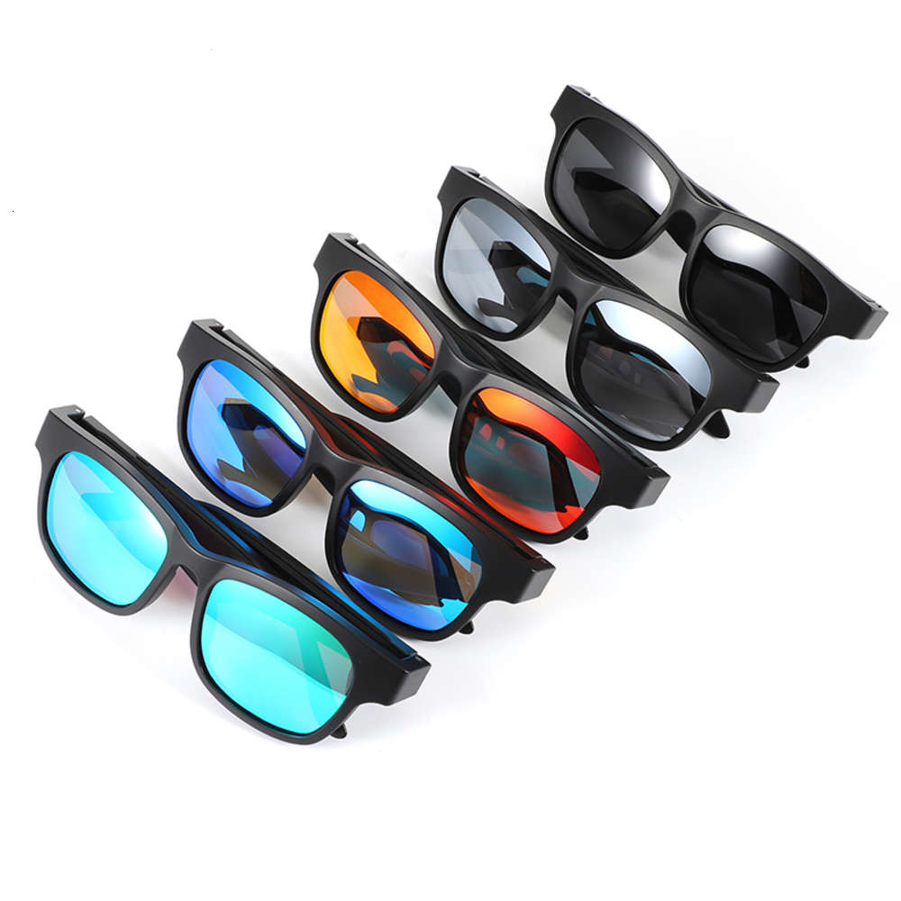 

Open Ear Bone Conduction Speaker Polarized Frame Wirels Sports Glass Smart Stereo Sound Audio Music BT Sunglass, White;black