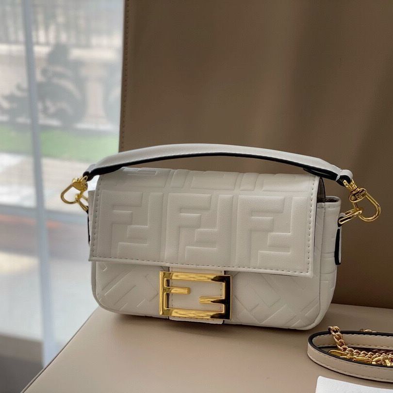 

factory 2021 french stick bag ff middle ancient women's printing relief foreign style satchel single shoulder cross luxuryss designerss