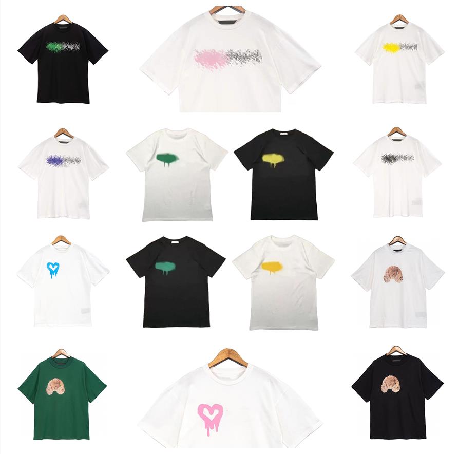 

Designer men short sleeve t shirt t-shirts womens loose bear beart Graffiti mens casual pullver crewneck lovers white black bears crew neck fashion palm, Look other product