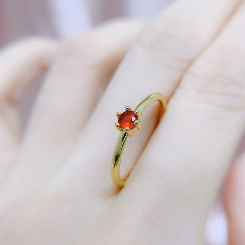 

Cluster Rings Wedding Bride For Women Mini Cute Yellow Gold Color Jewellry Zircon Engagement Thin Ring Wholesale Jewelry R112, Golden;silver