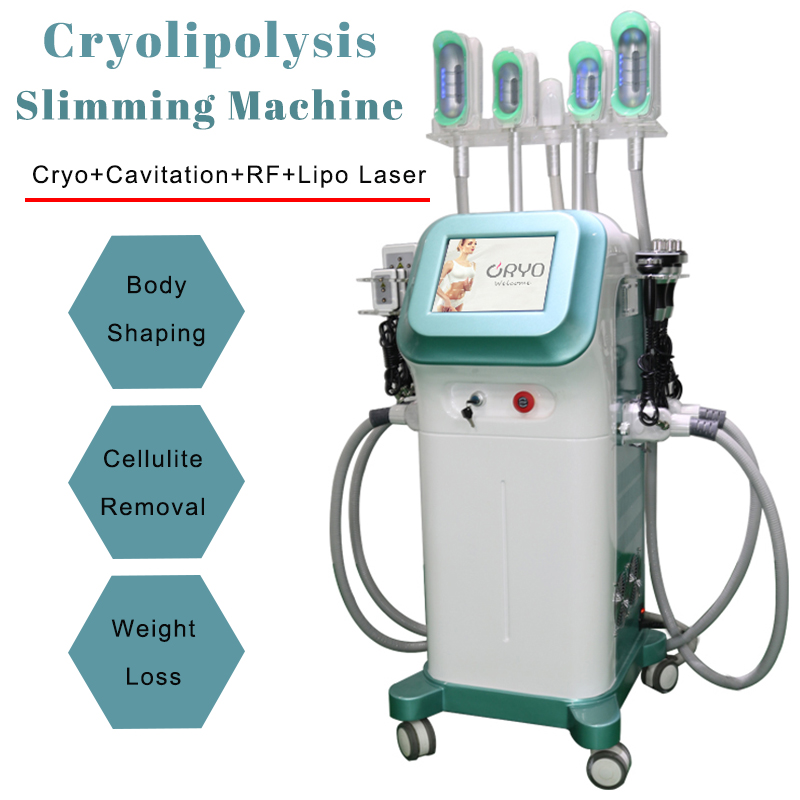 

Multifunctional Cryotherapy Fat Freezing Slimming Machine Body Line Shaping Lipo Laser Diode 40k Ultrasonic Cavitation Rf Lymph Drainaged