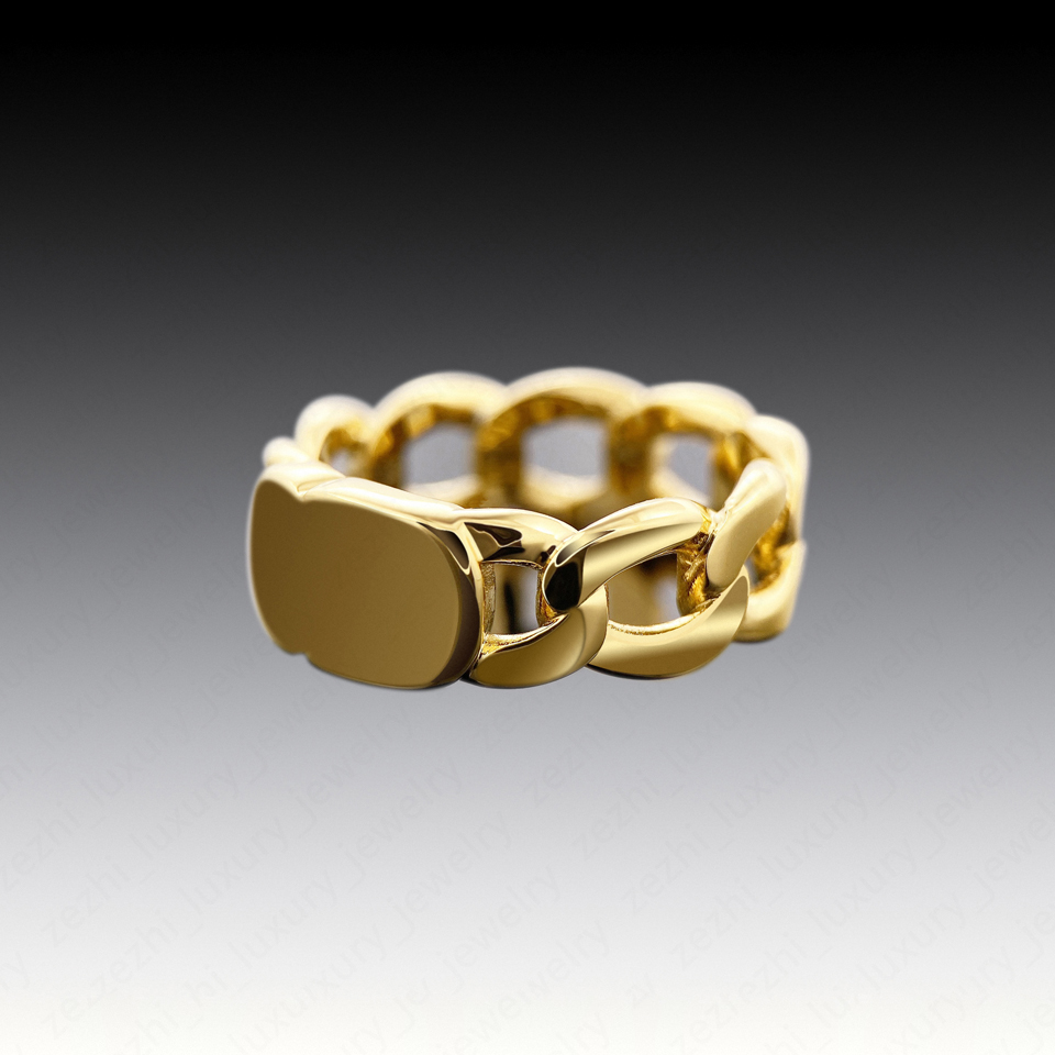 Fashion Band Copper 18k Gold Plated Rings Men And Women Letter Couples Ring Couple Wedding Gift Party Engagement Lover Never Fade Jewelry With Wo-image-730403751