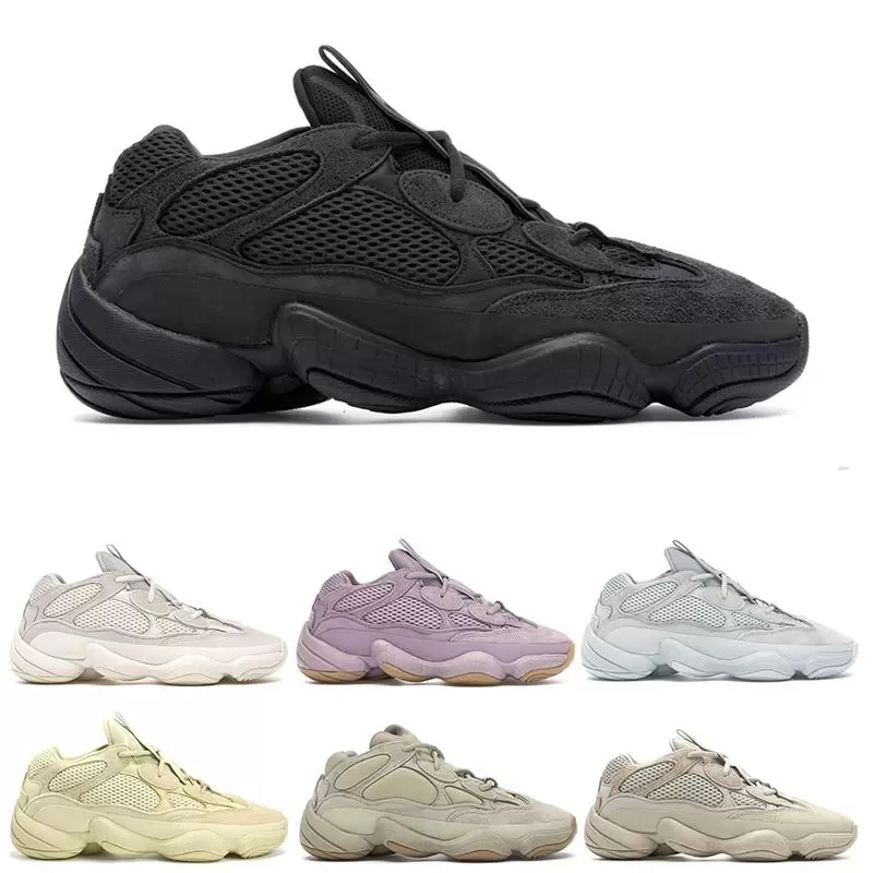 2021 Desert Rat 500 men women running shoes enflame bone white stone utility black Reflective sneakers soft vision salt blush super moon yellow s