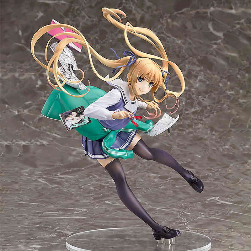 

Japanese Anime Saenai Heroine No Sodatekata Eriri Spencer Sawamura Book Ver. PVC Action Figure Anime Figure Model Toys Gift X0503, No box