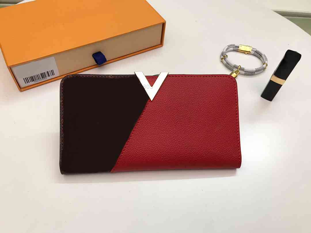 

Famous Women coin purse Real Leather Kimono Long wallet Card holder classic pocket CX#22 With Box ,dust bags 19cm