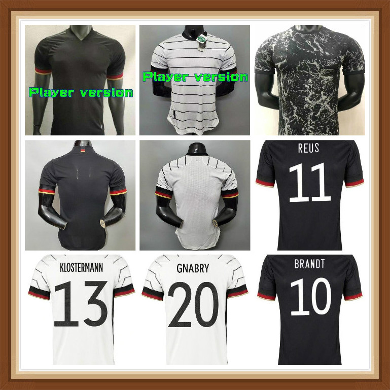 

Top quality 2021 10 BRANDT Player version Soccer Jerseys GNABRY WERNER KROOS 20 21 KIMMICH maillot de foot football REUS shirt, Black;yellow