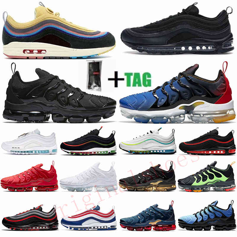 

Size 13 Tn Plus Mens Running Shoes Triple Red White 97 Sean Wotherspoon Black Bullet Womens Men Sports Sneakers Outdoor Designers Trainers, 30