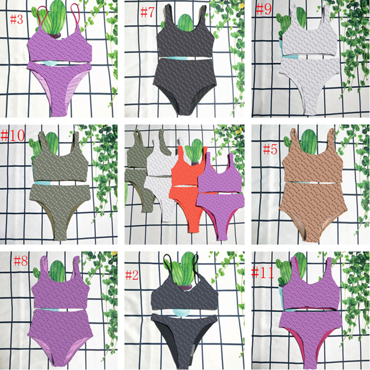 

Full Letters Print Womens Bikinis Swimwear Designer Textile Fashion Lady Swimsuit Beach Wear Chest Padded, Please contact me to look real pics
