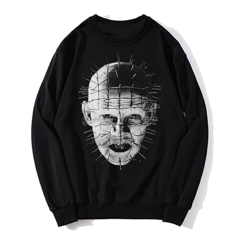 

Men's Hoodies & Sweatshirts Hellraiser Movie Pinhead Close Hoodie BRAND O-Neck Fashion Casual Spring Autumn Sweater Streetwear Harajuku, Black