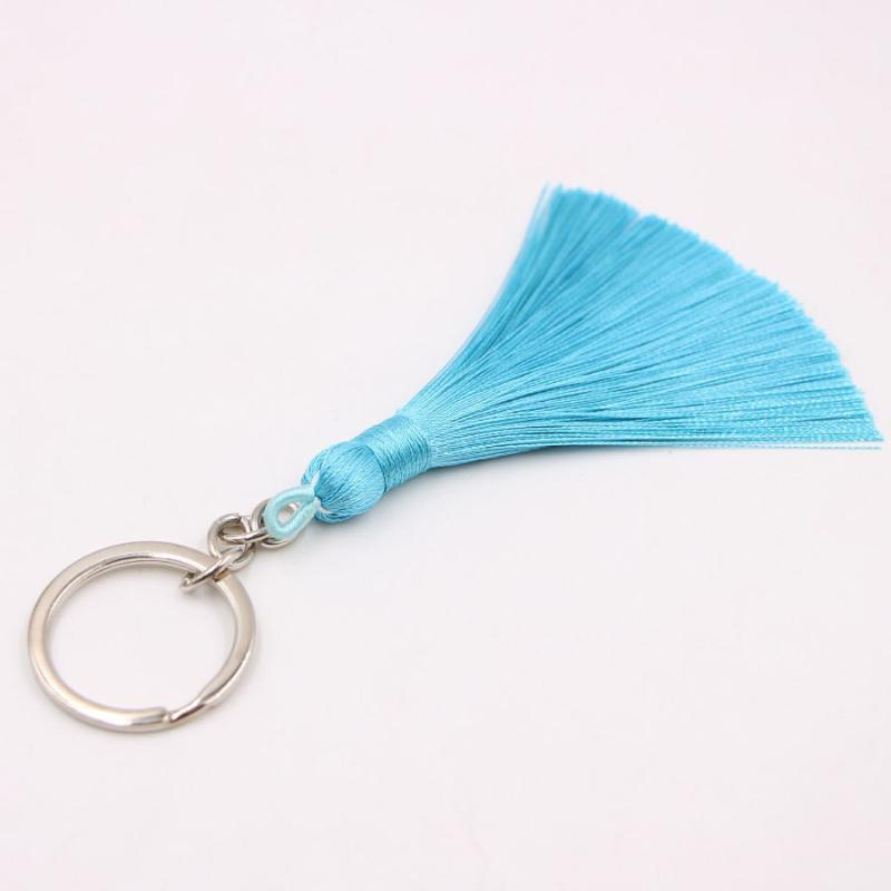 

Keychains Fashion And Simple Ladies Bag Tassel Pendant Accessories Bohemian Style Car Key Keychain Chain Llaveros