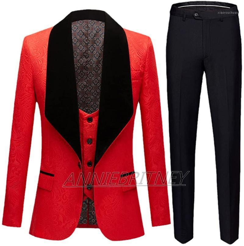 

Men's Suits & Blazers 2021 Different Colors One Button Groom Tuxedos Shawl Lapel Groomsmen Man Mens Wedding Three Pieces, Gold