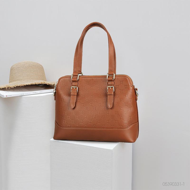 

Test Real Cow Soft Genuine Leather Handbag Female Ladies Women Shoulder Crossbody Bag Designer Boston Totes Cross Body, Brown