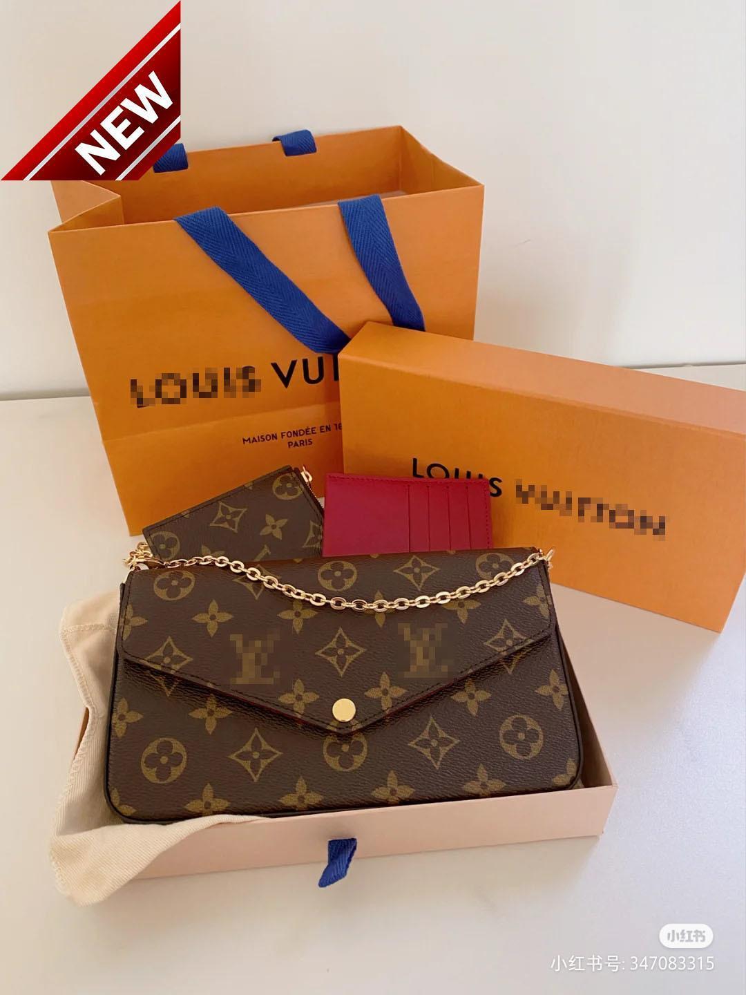 

Women Luxurys Designers Bags 2021 LvlouisLouisCrossbody Bag Handbag handbags wallet wallets purse womens Purses Portefeuille Vit, Red;black