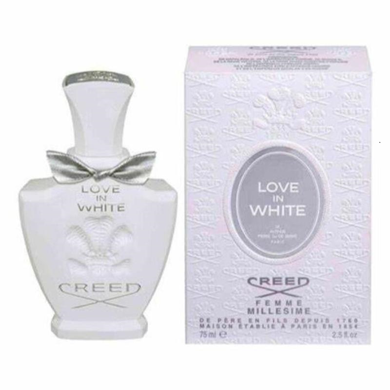 

Perfect Packaging Newest 75ml Creed Love in White Perfume Men Women Unisex Fragrances Eau De Parfum Millesime Spray Long Lasting Smell Cologne Fragrance & Deodorant