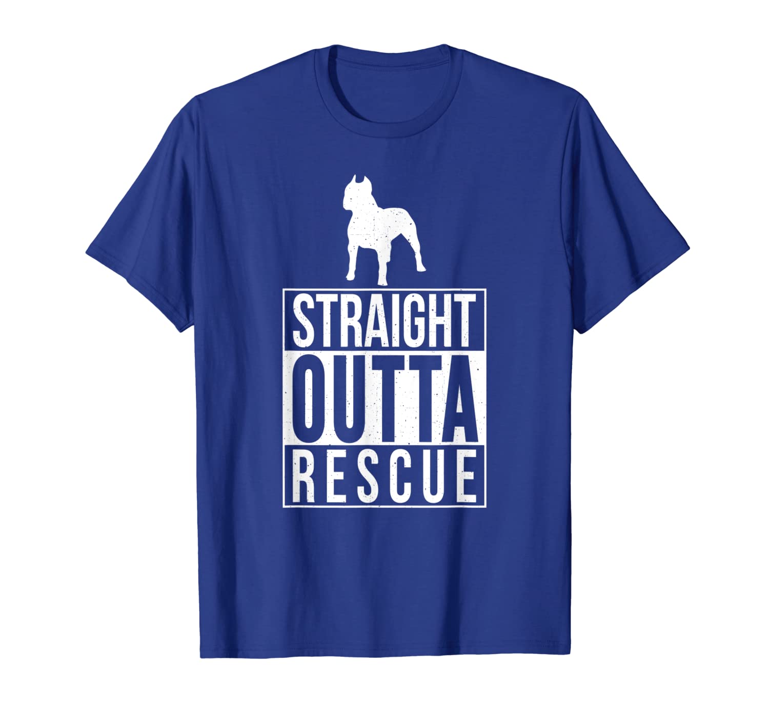 

straight outta rescue pitbull shirt for rescued pit bulls, White;black