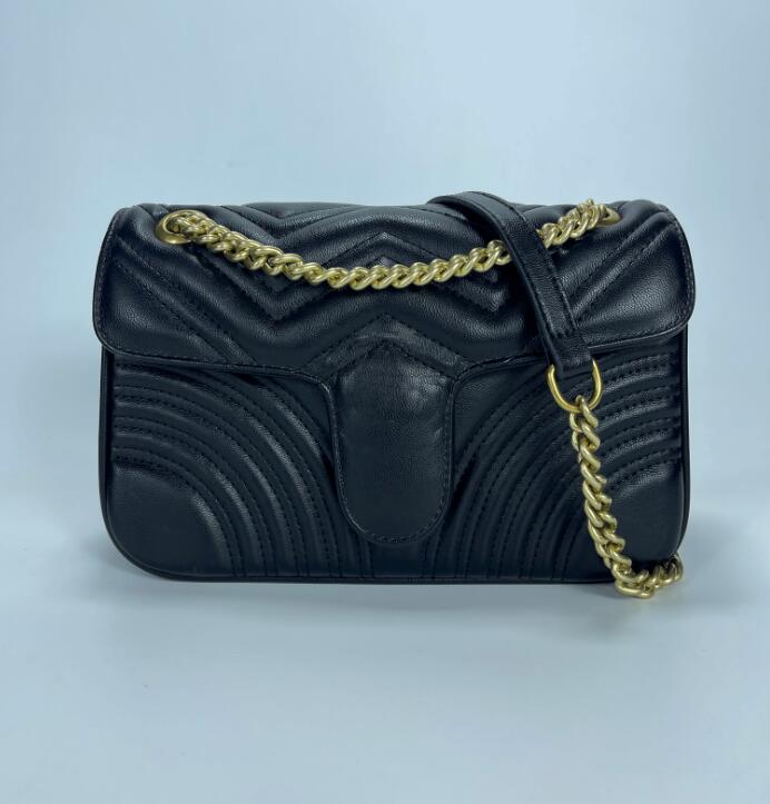 

Top Quality 6 colors Women Shoulder bags gold chains bag Cross body Pure color handbag crossbody Messenger tote purse wallet, Red