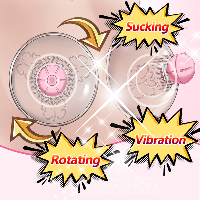 Sex Tools Shop Rotating Breast Stimulation Pump Bra Massager Nipple Sucker Cup Famale Masturbador Vibrator Sexy Toys For Women-image-733809513