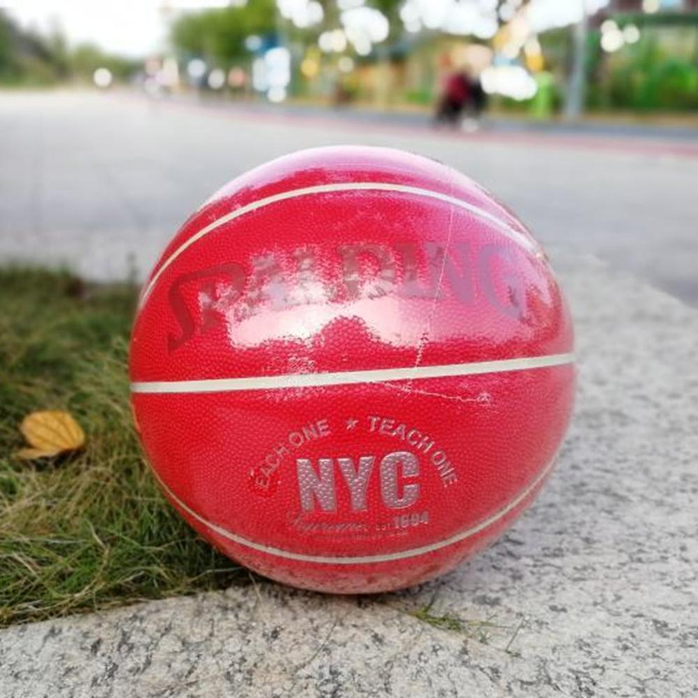 

Spalding S U P R E ME Pink Basketball ball limited edition street Wear resistant PU Leather girl