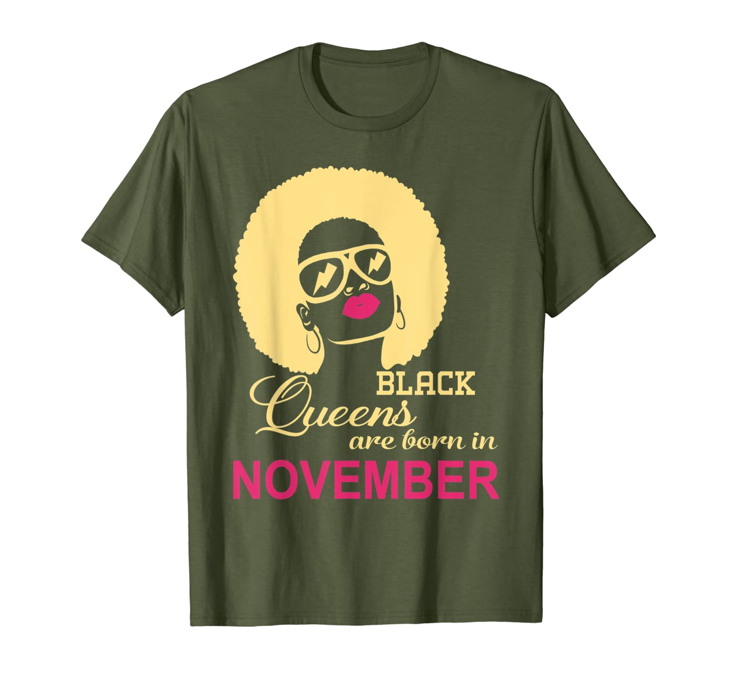 Black Queens Are Born In November Black Women African Shirt-image-703624181