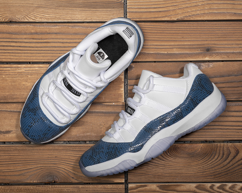 

Top quality Jumpman 11 Low Navy Snakeskin Mens Basketball Shoes Blue 11s True Carbon plate sole Sneakers