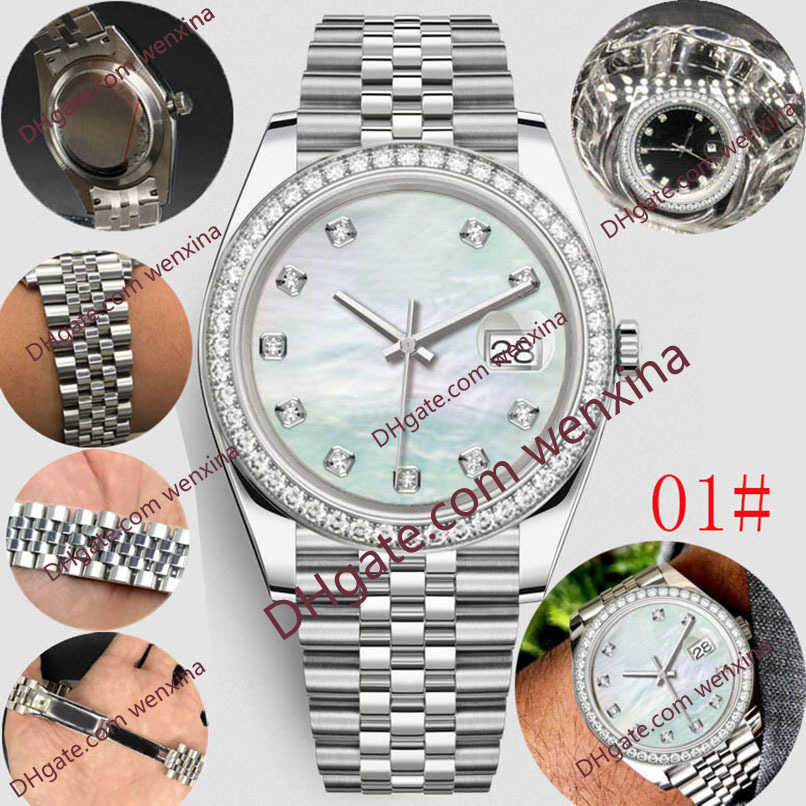 

Mechanica automatic Diamond mens watch 41mm 20 Colour High Quality Stainless steel waterproof sports Style Classic gold Wristwatches, 23