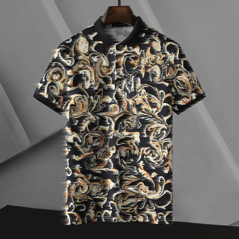 

New Luxury fashion classic mens letter embroidery shirt cotton mens designer T-shirt white black designer polo shirt male M-3XL, 10