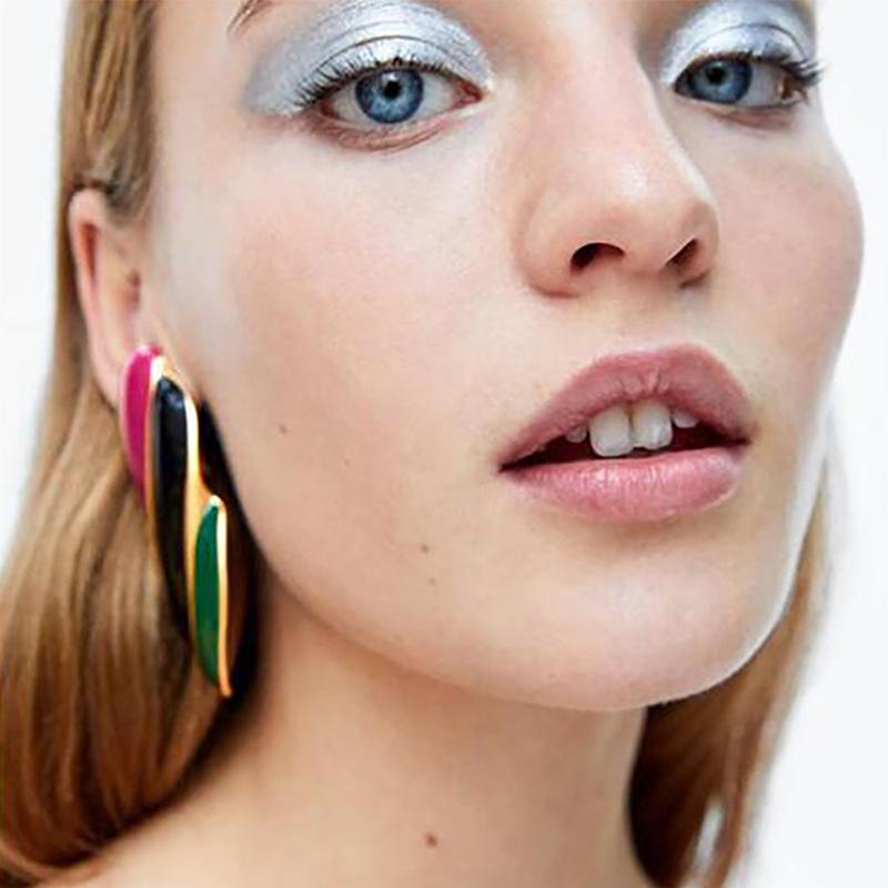 Dangle & Chandelier Solememo 2021 Geometric Drop Earrings Punk Vintage Multicolor For Women Jewelry Christmas Gifts E4125-image-699796424