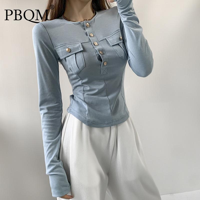 

Yoga Outfit PBQM 2021 Shirt Female Sports Fitness Running Fast Dry Top Women Gym Pocket Tracksuit Long Sleeve Button Clothes 6D425