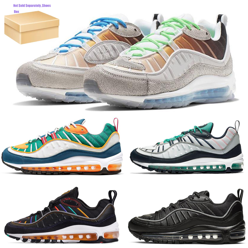 

Men women La Mezcla 98 zapato Running Shoes Solar Red Triple Black Easter Pastel Tones Gundam Ref outdoor sports training shoe size 36-45
