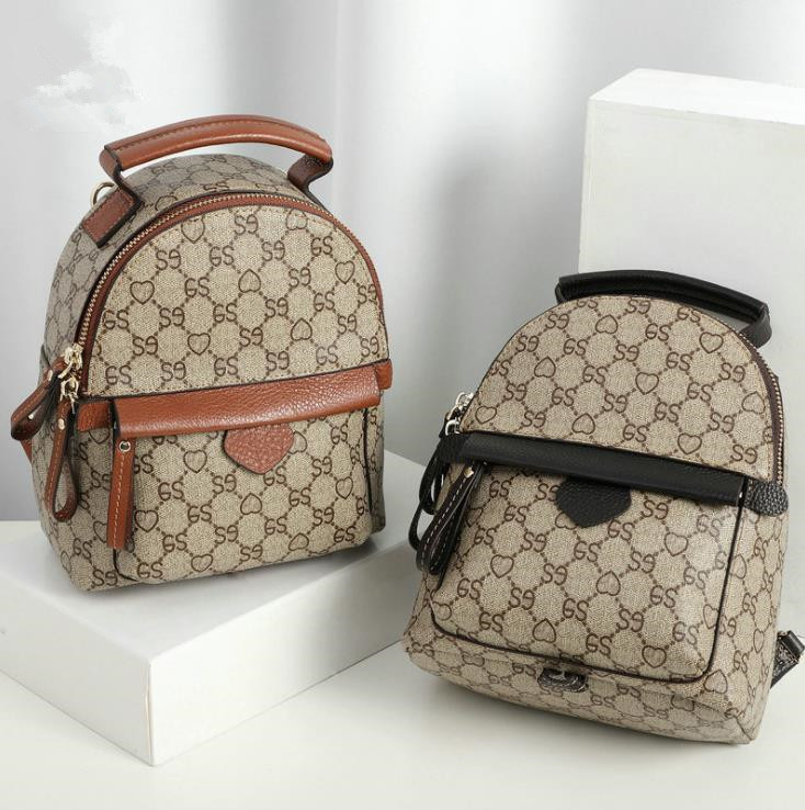 

2021 Korean double shoulder all-match female bag fashion mini small Backpack, Multi