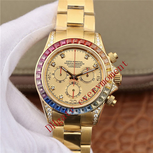 

Top quality men's watch 116598 BP factory produces 2813 imported movement 40mm sapphire glass mirror 904L electroplated gold case and fine steel strap--116598, Customize