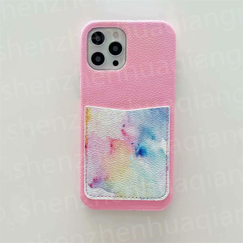 

Luxurys Designers Card Holder Wallet Phone Cases For iphone 13 Pro Max 12 11 XS XR X 8 7 Plus Case Pocket Tickets Fashion Canvas Calf Leather Luxury Mobile Shell Bumper, 2#+ logo