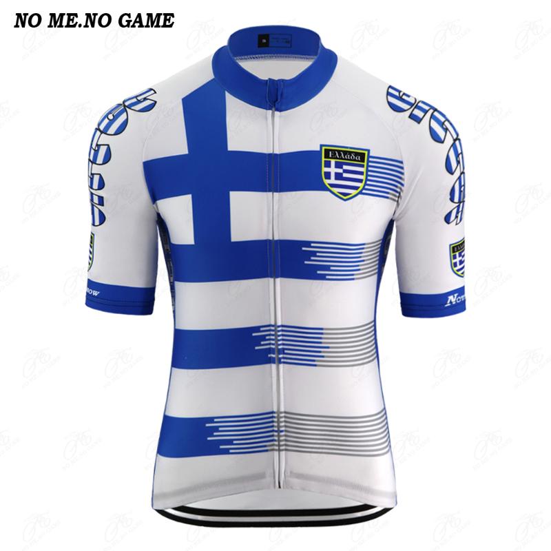 

Racing Jackets NO ME GAME - Hellenic Republic Pro Team Cycling Jersey Men Short Sleeve Road Bicycle Clothes Mountain Bike Clothing, Men lycra jersey