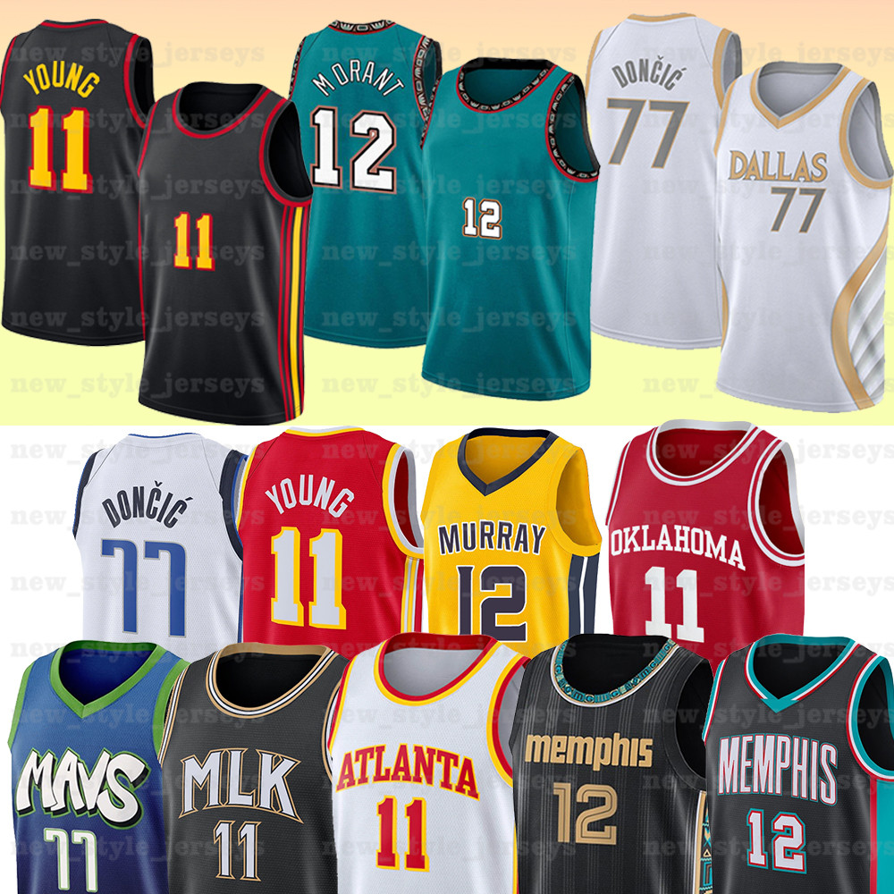 

11 Trae 77 Luka 12 Ja Young Morant n Doncic Basketball Jerseys Men Stitched NCAA Murray State Racers Universit college Jersey z4