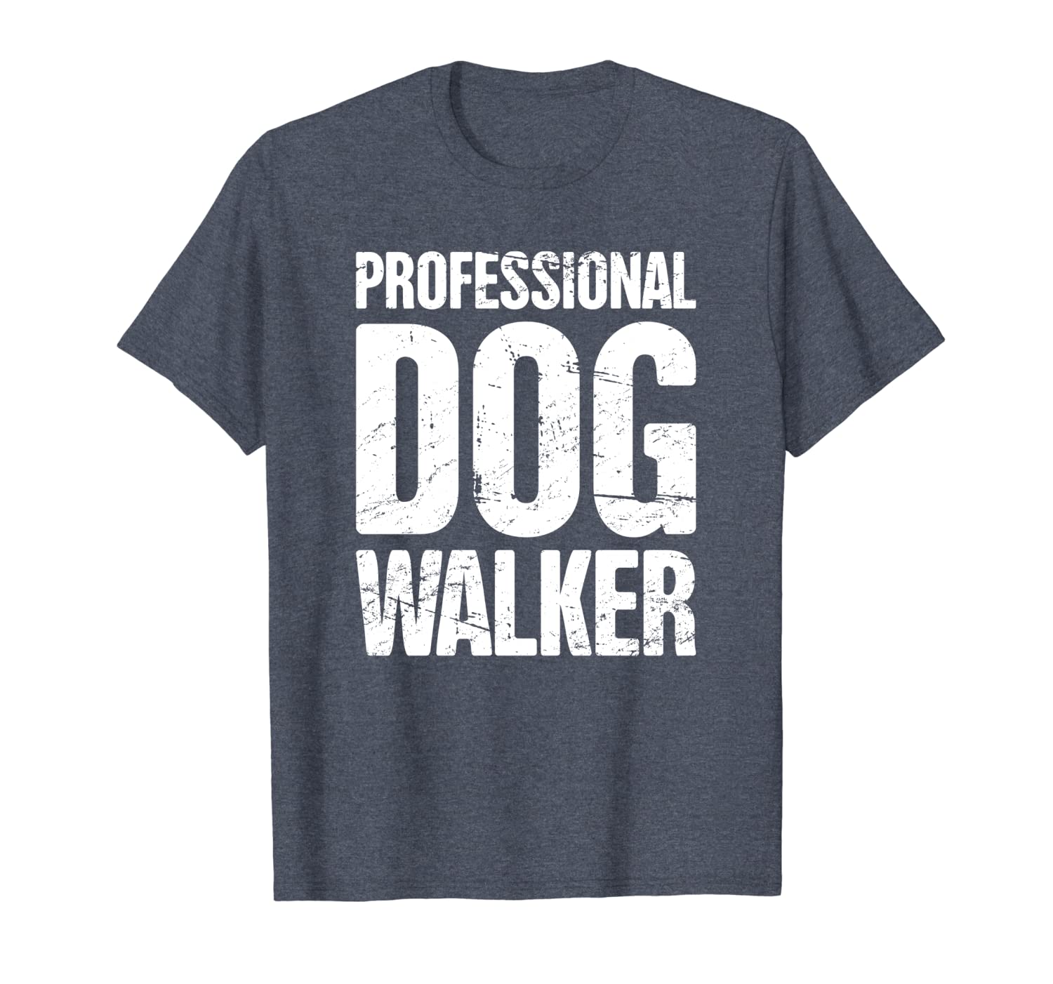 

professional dog walker t-shirt, White;black