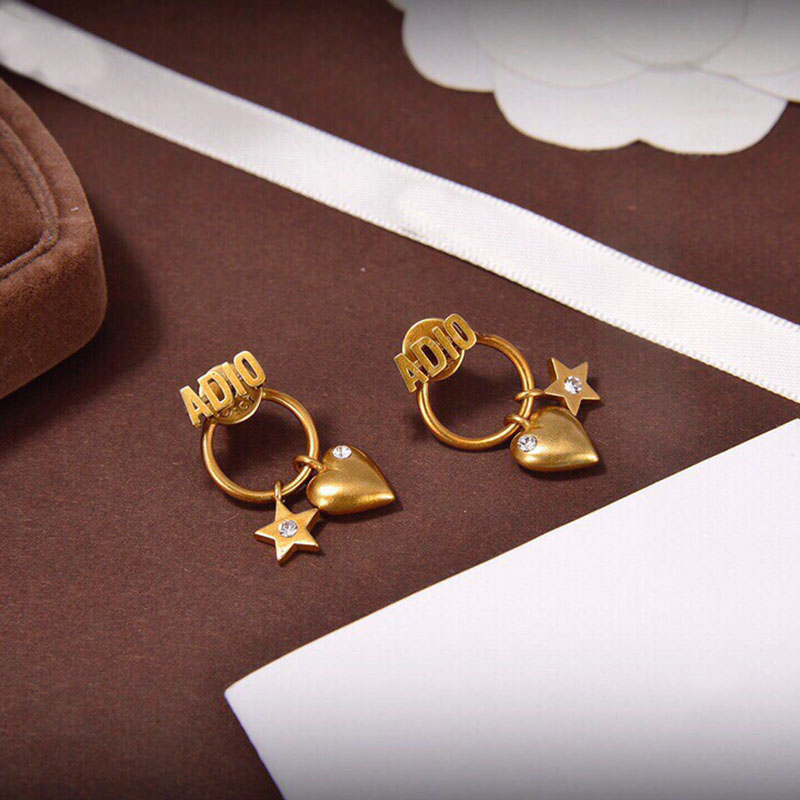 

Designer Star Earrings Hoop Letter Diamond Charm Gold Earring Luxury Jewelry Earrings Stud Fashion Classic Earring Ohrring Ohrringe D2110143HL