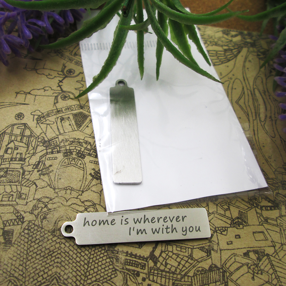 

40pcs--stainless steel charms"home is wherever I'm with you" more style choosing DIY pendants fo necklace