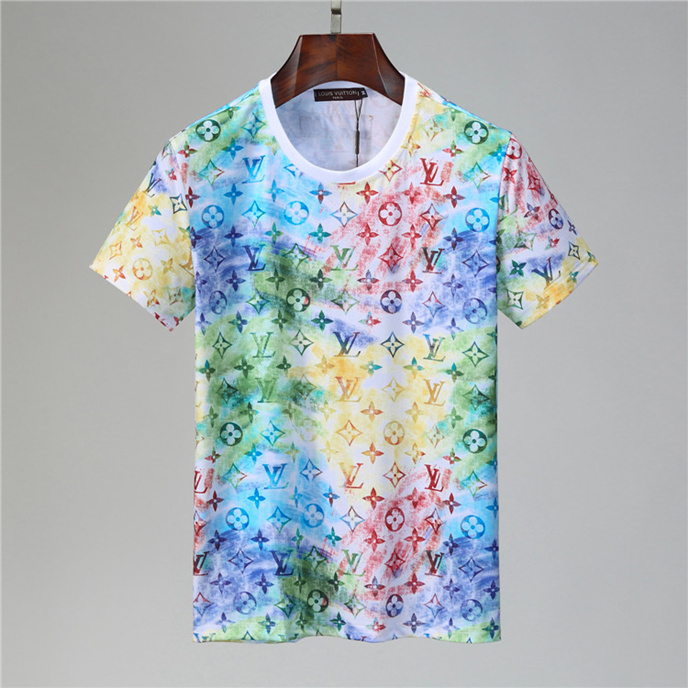 

21SS Luxury Mens Designer T Shirt High Quality Men Women Couples Casual Short Sleeve Mens Round Neck Tees 5 Colors, White;black